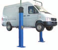 Two Post Lift Model: ECON III 4.0 for passenger cars and commercial vehicles up to 4.0 t gross weight 4.