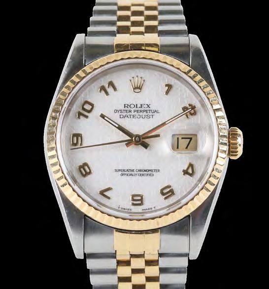 LOT NUMBER: 41 Rolex Datejust Brand: Rolex Model: Datejust Model Number: 16233 Movement Type: Automatic Bracelet: 18ct Gold and