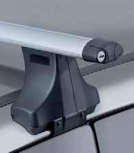 Roof carriers With integrated lock for roof moulding