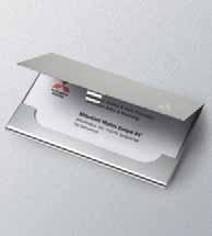 card holder Matt aluminium Dimensions: 9.