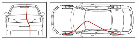 For each zone the maximum deformation depth is coded, which was measured at the real accident car by the accident research team.