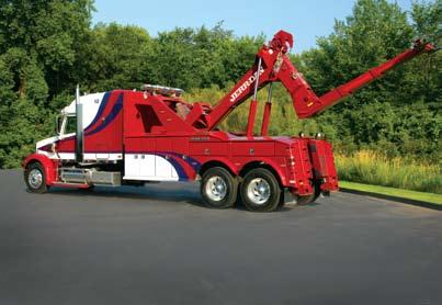 Underlift Reach 114" of reach with positive vertical tilt or optional 123" reach. Shown here with optional 14,000 lb tire lift.