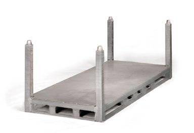 Length x Width x Height in (mm) 1200 x 800 x 1000 Tare weight (kg) 113 Special rack for the storage and