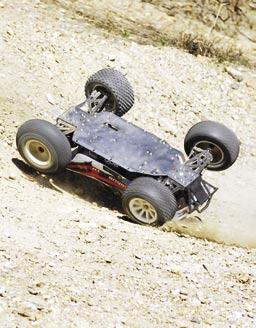 The brakes are solid but not amazing, they do the job, however, of pulling up the Truggy.