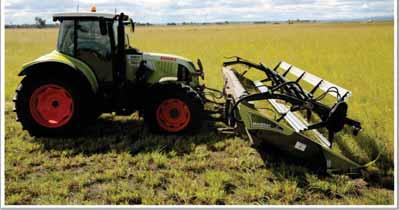 combine harvesters, front 3 point linkage tractors or SP Windrow