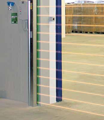 Technical specifications Safe Ditec flexible doors guarantee unmatched levels of safety thanks to two exclusive devices which reduce the risk of injury caused by collisions with