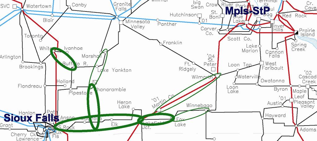 New and Upgraded Transmission in SW MN for Wind Power New lines: Split Rock Lakefield Junction * 345 kv Lakefield Junction Fox Lake * 161 kv Nobles Fenton Chanarambie * 115 kv Buffalo Ridge White *