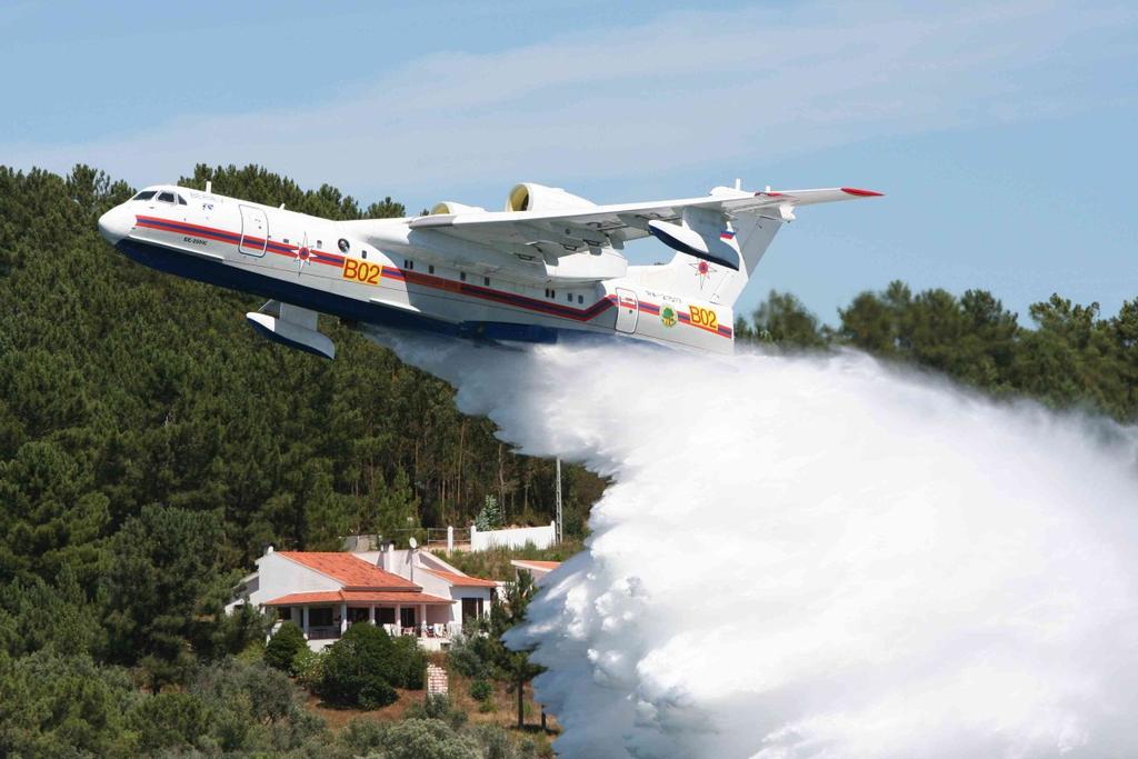 Operation The Be-200ES aircraft have been in fire fighting operations by Beriev Aircraft, Russian EMERCOM and Disaster Relief Ministry of Azerbaijan: - Italy: 2004 and