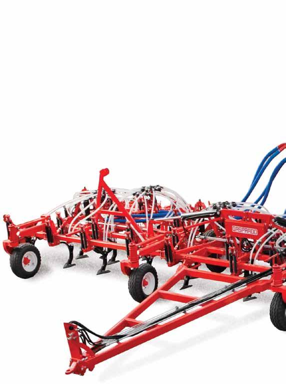 TINES - SEED DELIVERY AND SOIL TILLAGE Cross System Every shank is bolted on