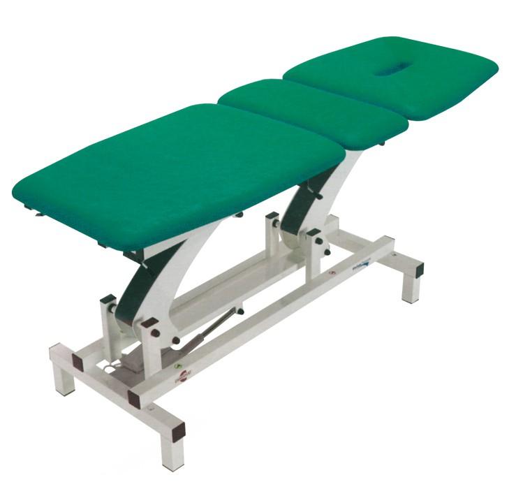 section (with mouth-nose hole) and the other two sections. The table can easily assume the flexion, relax and trendelenburg position even if the patient is lying on the table.