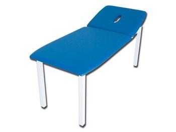 24. 27627 LARGE TREATMENT TABLE - blue 4915 Professional examination and treatment table with one movable section and manual adjustment.