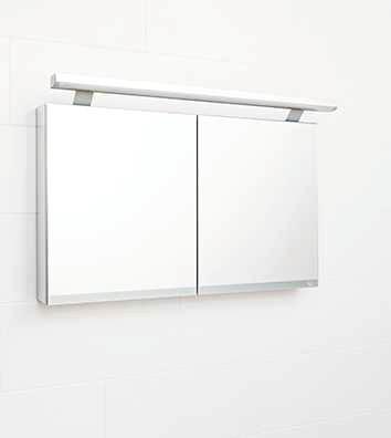 Mirrors and mirror cabinets IDO Reflect mirror cabinet with fluorescent light 550 550 Mirror cabinet, 2 glass