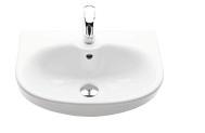 Ido Glow washbasin 40 cm in round design for bolt mounting, tap hole to the left Ido Glow washbasin 40 cm in round