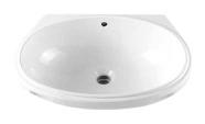 Washbasins IDO Undercounter washbasin 11153 Can be fixed to a stone or marble table top with clamps, without tap