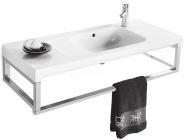 Washbasins IDO Seven D 81092-96 towel bar Towel bar for IDO Seven D basins, to be attached to the IDO Seven D brackets (61043). Mounting screws included.