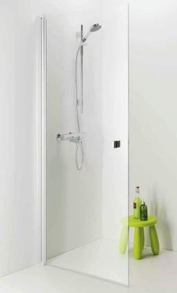 Showers IDO Showerama 8-01 The IDO Showerama 8-01 is a straight shower door of clean design. The door is equipped with hinges which enable you to fold it away when the shower is not in use.