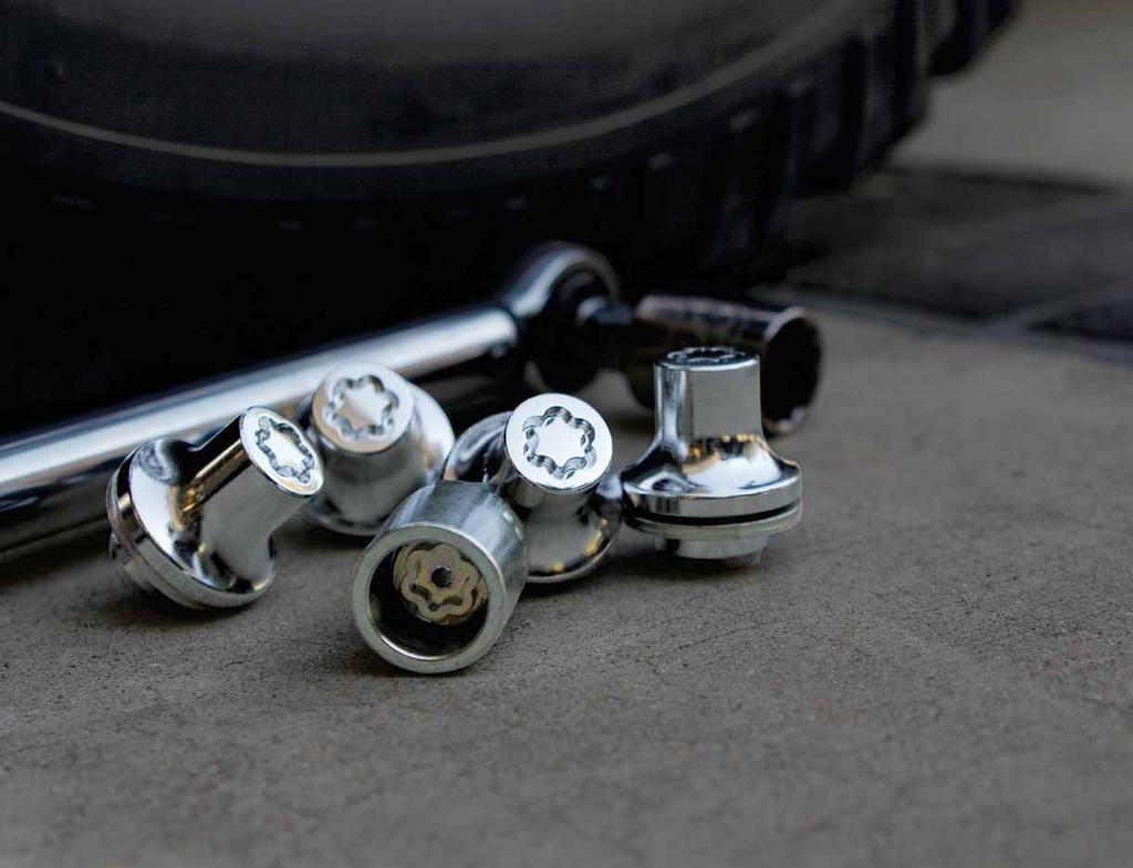 22 /23 Alloy Wheel Locks Keep your wheels and tires right where they belong. These durable wheel locks look great as they help protect against theft.