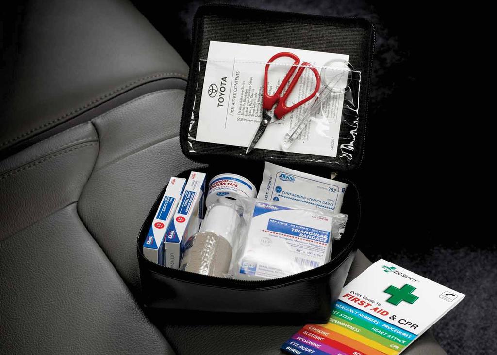 10 /11 First Aid Kit This compact kit will come in handy to address minor scrapes and scratches, to help you get patched up and on your way.