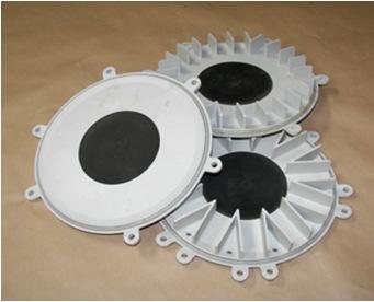 00 Rubber Impact Pads (laminated to steel plate) 5" dia. 67048 $ 24.20 6 ½" dia. 67047 $ 27.50 Primary Manifold Heads (Composite) 24 Port head (without lid) 33788 $ 247.