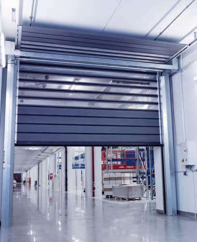 EFA-SST Low-header model We create individual low-header door solutions for washing bays, fire brigades, underground parking, banks and insurance companies, cooling zones and many other applications.
