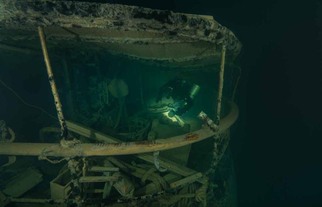 Dive Site: Passenger ship Hansa Depth: 104 meters