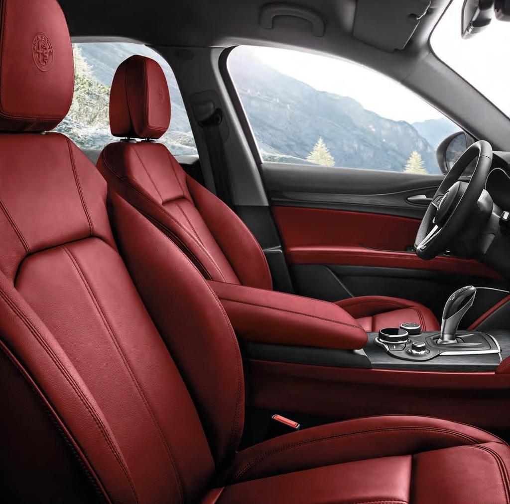 leather seats (optional on Super trim) Red