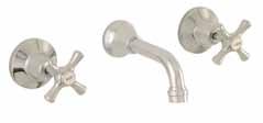 Choose from the ageless cross handle or modern lever handle design for practical