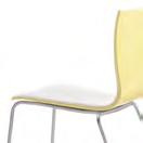 upholstered Onlay glide type veneer selection (when applicable) Model Crepe side chair (CES) shell veneer Faux Exotic Veneer: