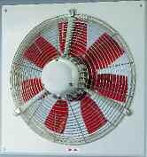 Plate Axial fans 200 to 710 mm dia. Single and three phase.