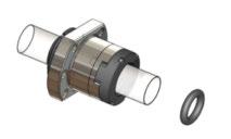 ) Align nut mounting tube on the shaft accordingly n Remove safety device During transport,