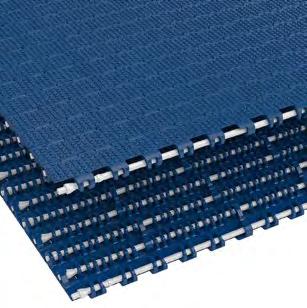 Assembled-to- Rexnord 1011 KleanTop Belt 1011 Photo shows 1011 KleanTop Belt molded in Blue High Temperature (BHT) material.