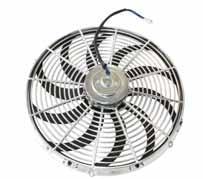 CHROME ELECTRIC FANS Chrome painted electric fans. All Aeroflow electric fans come with fitting kit. Current draw is 10 AMPS at 13.4 volts.