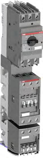 motor starters can be fitted next to each other with optional spacing for auxiliary