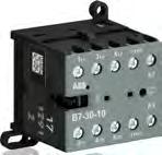 B6, B7 -pole mini contactors with screw terminals 4 to 5.