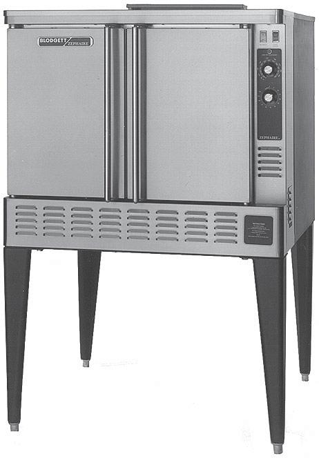 ZEPHAIRE G MECHANICAL & SOLID STATE CONTROLS GAS CONVECTION OVENS REPLACEMENT PARTS LIST EFFECTIVE JULY 19, 2005 BLODGETT OVEN COMPANY, 44 Lakeside Avenue, Burlington, Vermont 05401 USA Telephone: