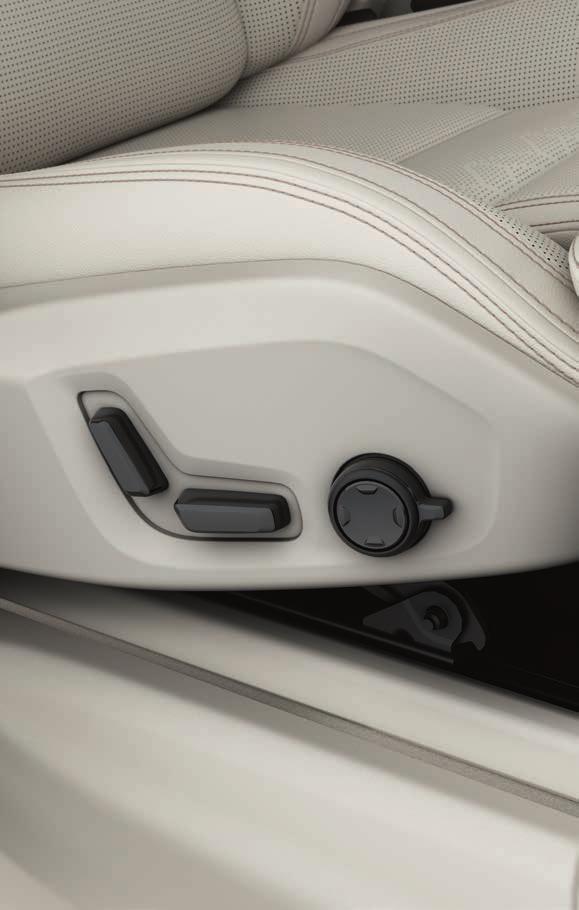 Activate seat adjustment by turning or pressing the multi-function control in any direction. The seat settings view opens in the control display. 3.