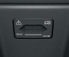 Electrical sockets: There is one 12 V socket and one 230 V socket under the armrest in the rear seat.