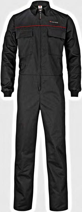 ADULTS BLACK / RED OVERALL Adults Black/Red Overall featuring Massey Ferguson Branding Two front Velcro fastening pockets to chest, side pockets with access.