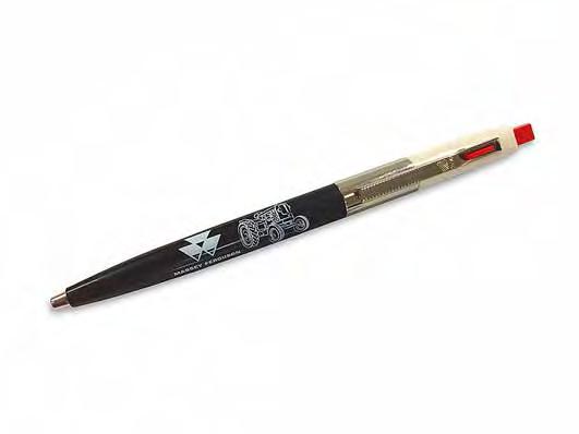 X993211703000 06 BLACK AND SILVER PEN A glossy, black aluminium ball pen