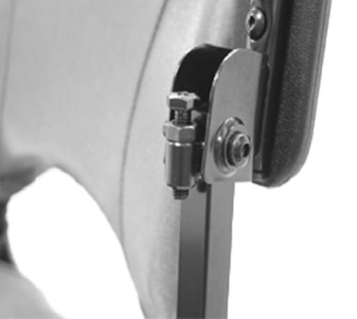 Adjust armrest to most comfortable length, then lock the Knob in place (N). 2.