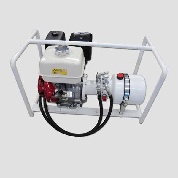 1,5 kn 0-120 69,00 Hydraulic power pack mobile Hydraulic power pack for cable drum drive, with petrol- or Diesel engine equipped with rapid hose couplings.