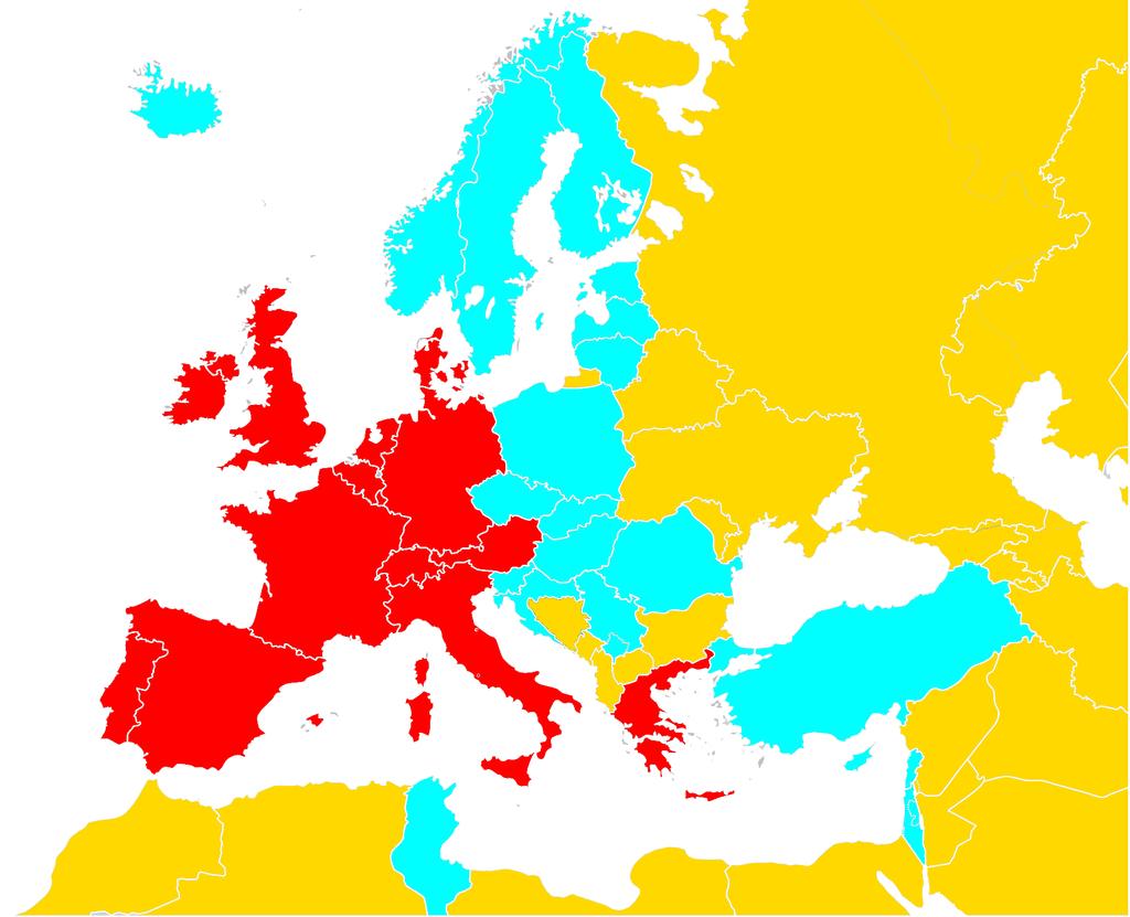 Warranty Periods by Geographical Region (Applicable to all products assembled with EUROFLEX 9i & 9e suspension) Geographical identification of Zones 1, 2 & 3 Zone 1 Zone 2 Zone 3 Andorra Austria