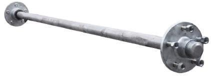 Galvanized 39mm Solid Round Axles. Suits: Bearing Sets. LM67010 & LM11910 / LM67048 & LM11949 Suits: Seal # 1710 Wheel Size O/A Axle Length Chassis Width Part # Axle Bar Only.