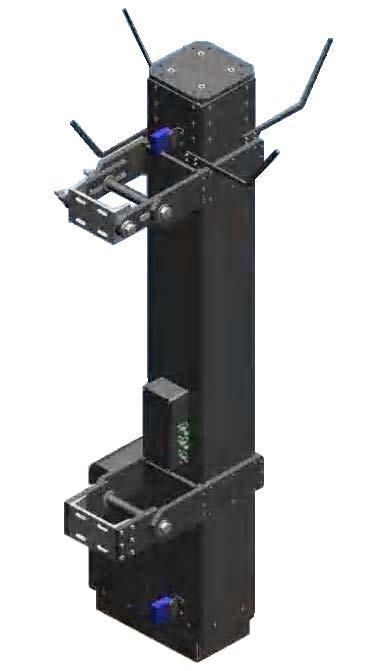 Weatherproof Elevating Pedestal EP-S3 Features: Aux control serial interface Convergence capable 32 bit Positional Servo Control Leveling mounting brackets Custom lengths available Custom colors