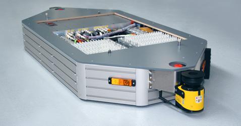 transfer, which is resistant to environmental influences, the AGV does not need a battery.