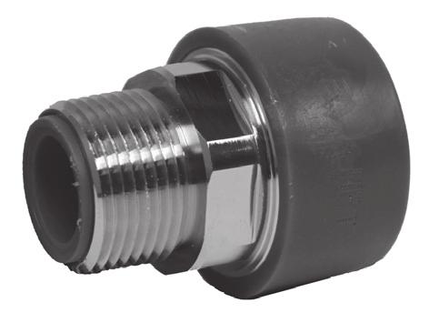 - Socket Fittings MALE ADAPTER Size Dimensions SDR 7 / PN 16 / 230 PSI mm inch L s k t Part Number 20 1/2 2.244 0.