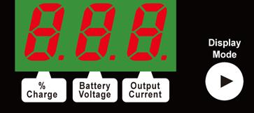 Battery voltage This shows the voltage of the battery in DC. Charging % This shows an estimate percent of charge.