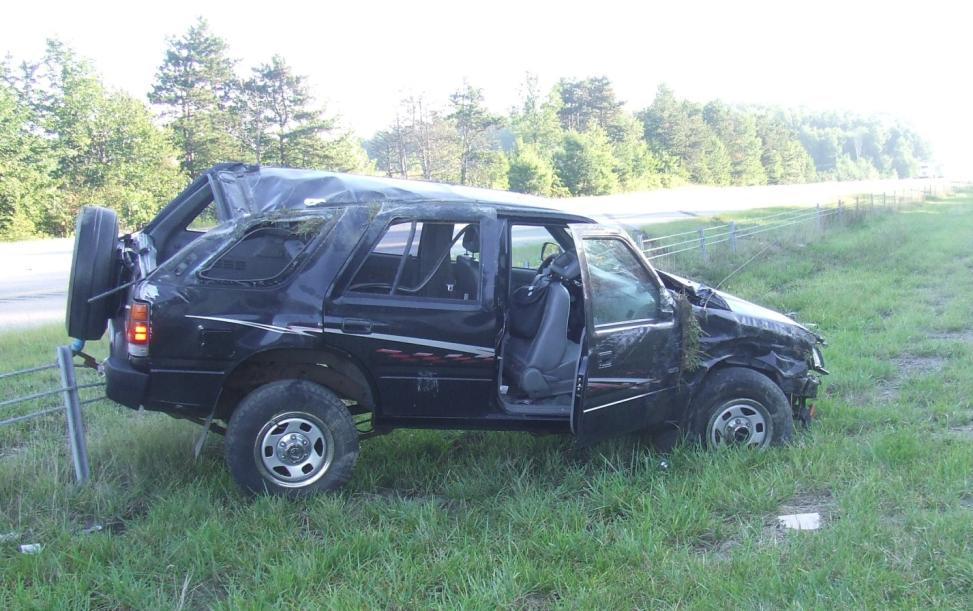 Example Rollover Crash Caused