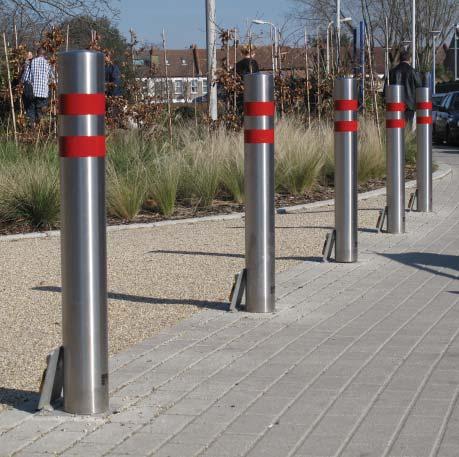 Zenith security bollards are of a heavier duty construction and a greater depth below ground than standard bollards, providing a much larger concrete embeddment and improved resistance to