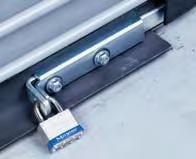 keep your building secure. Locks come in either cylinder or slide-bolt (shown) variations.